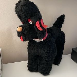 Vintage Black stuffed poodle from 50’s or 60’s
